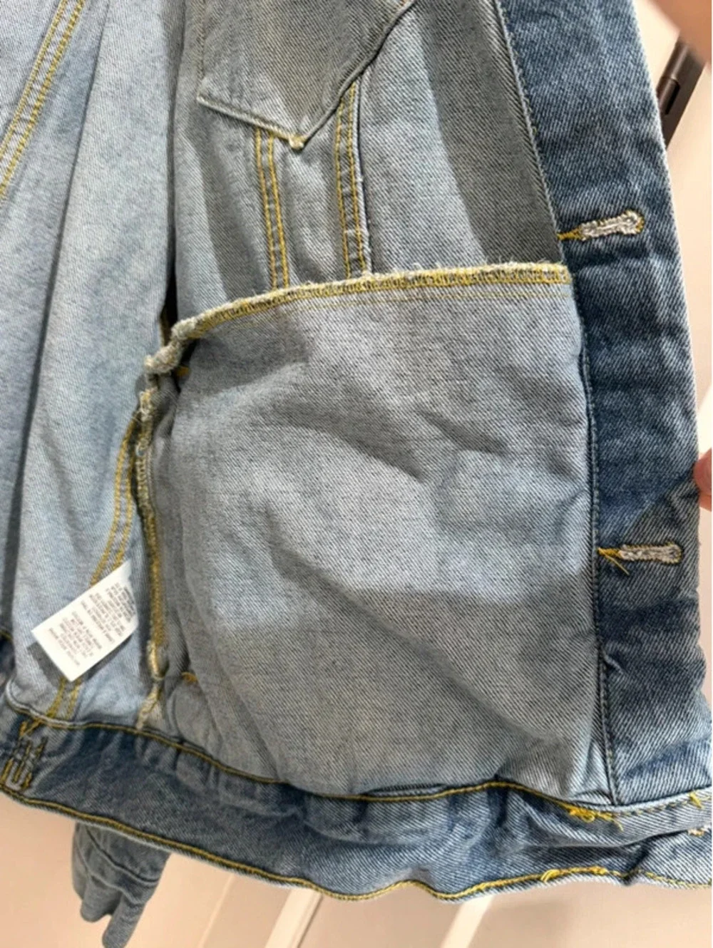 Roebuck XXL denim jacket.